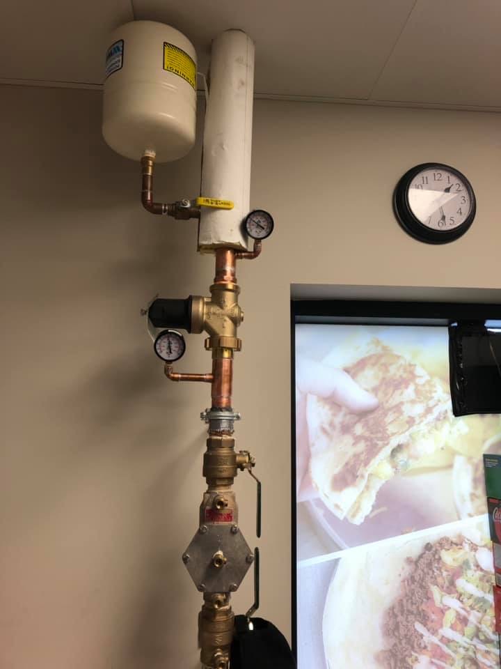 Industrial water pressure and plumbing control system