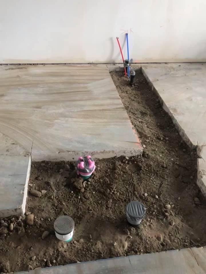 Commercial plumbing installation
